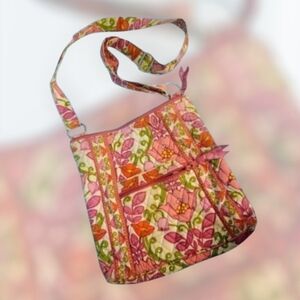 Retired Vera Bradley Hipster Floral Quilted Crossbody Bag Lilli Bell Travel Y2k